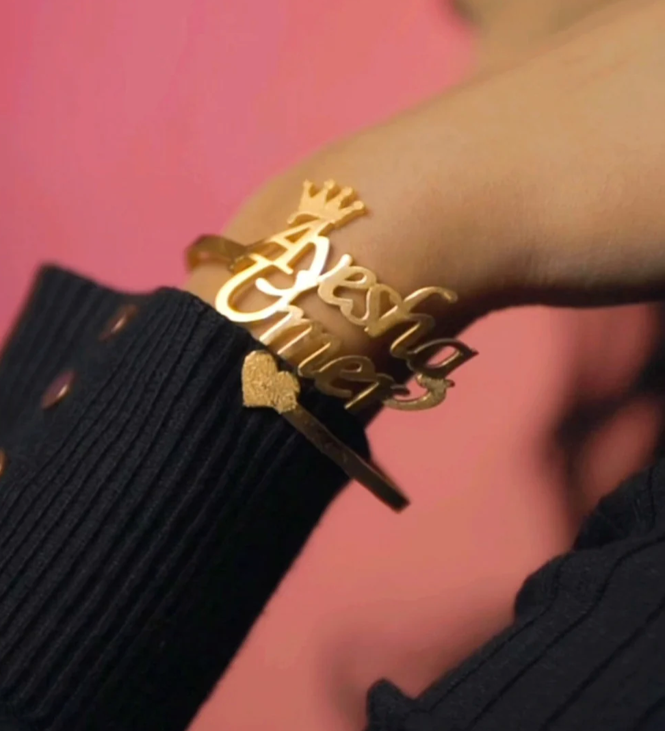 Customize Name Bangle For Girls