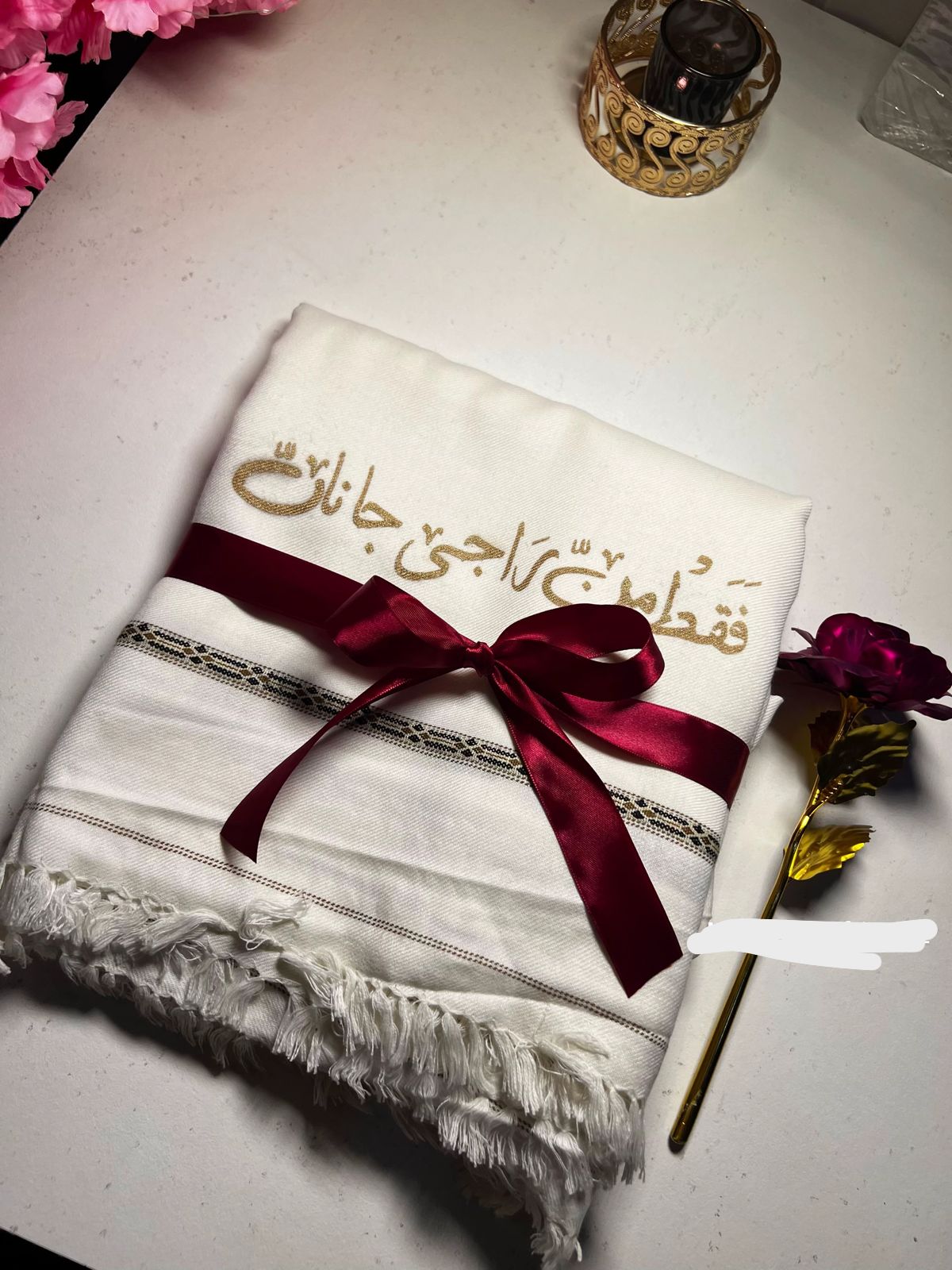 Custom Name Printed Shawl for Mens