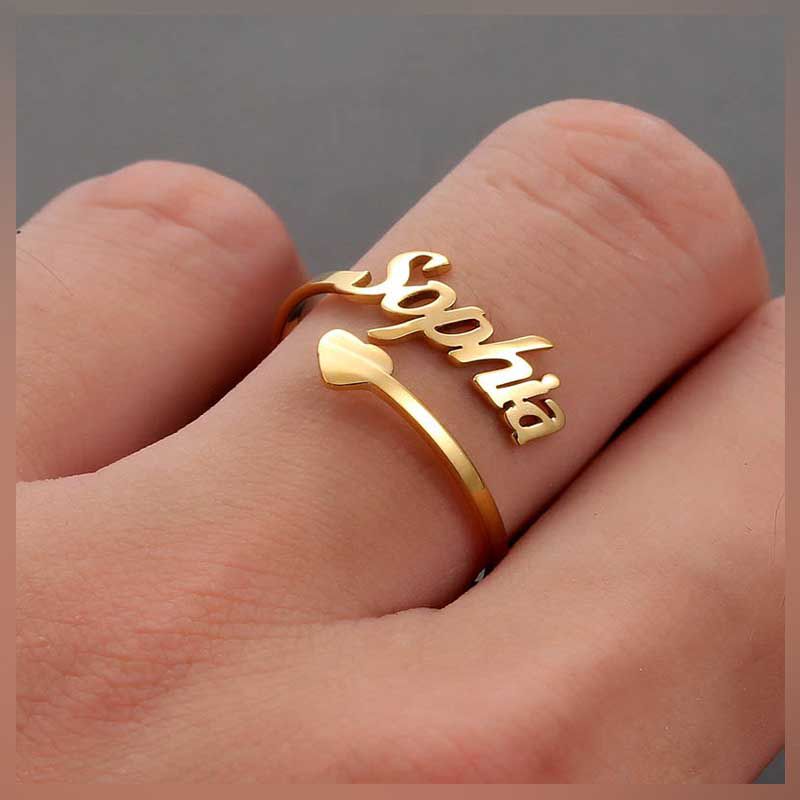 Customized Name Ring