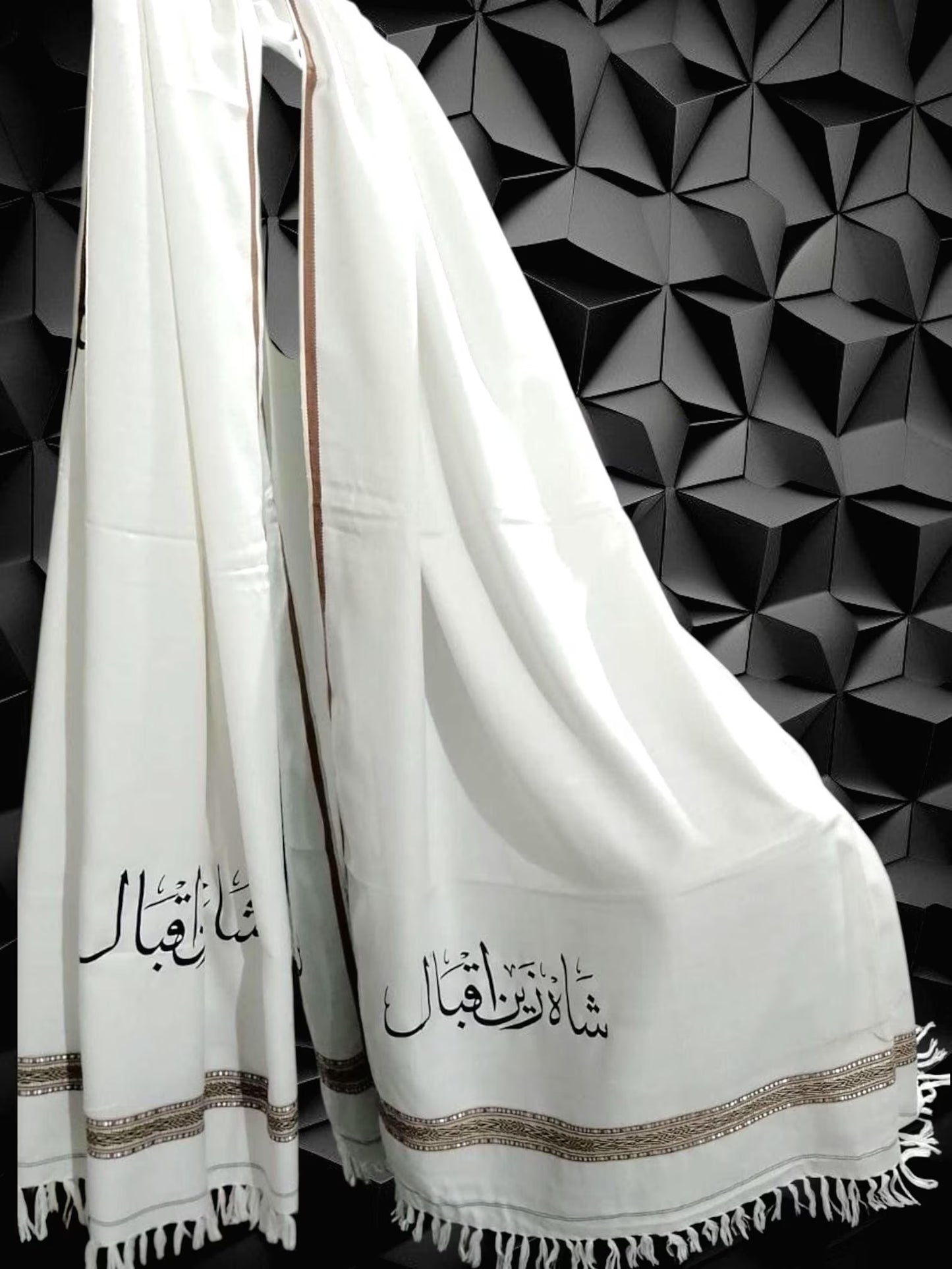 Custom Name Printed Shawl for Mens